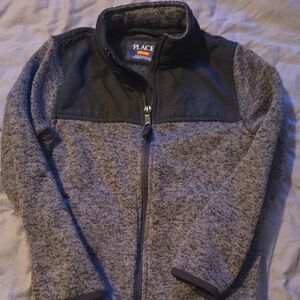 The Children's Place Charcoal and Black Fleece Jacket